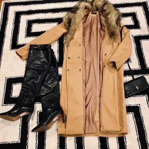 Fur Collar Coat